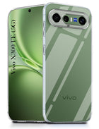 For Vivo X300 FE Back Cover Case Silicone (Clear Shockproof Case with Camera Protection | Soft and Flexible | Transparent)