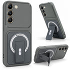 For Vivo Y200e Back Case Cover Metallic (Hybrid Armor Kickstand | MagSafe Compatible | Camera Protection Shockproof)