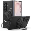 For Samsung Galaxy Z Fold 8 Ultra Back Cover Case (360° Rotating Kickstand Ring | Shockproof Camera Protection | Magnetic MagSafe Wireless Charging Support)