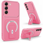 For Vivo Y200e Back Case Cover Metallic (Hybrid Armor Kickstand | MagSafe Compatible | Camera Protection Shockproof)