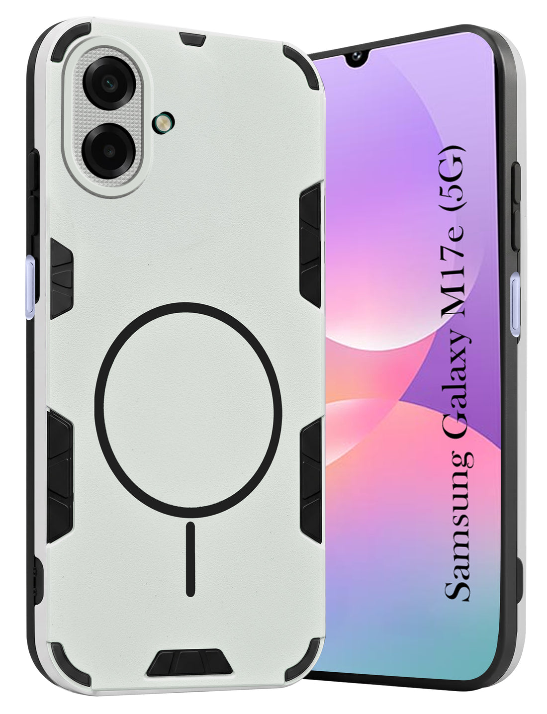 For Samsung Galaxy M17e Back Cover Case (Slim Hybrid Armor | Shockproof Camera Protection | Rugged Dual Layer)