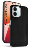 For Vivo Y31T 5G Back Cover Case Rubberised (Textured Grip Design| Micro-Fiber Cloth Inside | Slim and Light Weight | Soft Touch and Feel)