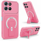 For Motorola Moto G67 Power | G57 Power Back Case Cover Metallic (Hybrid Armor Kickstand | MagSafe Compatible | Camera Protection Shockproof)