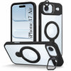 For Apple iPhone 17 Air Back Cover Case Crystal (Lifetime Anti Yellow | Magnetic Ring Stand | Camera Lens Protection | MagSafe Compatible)
