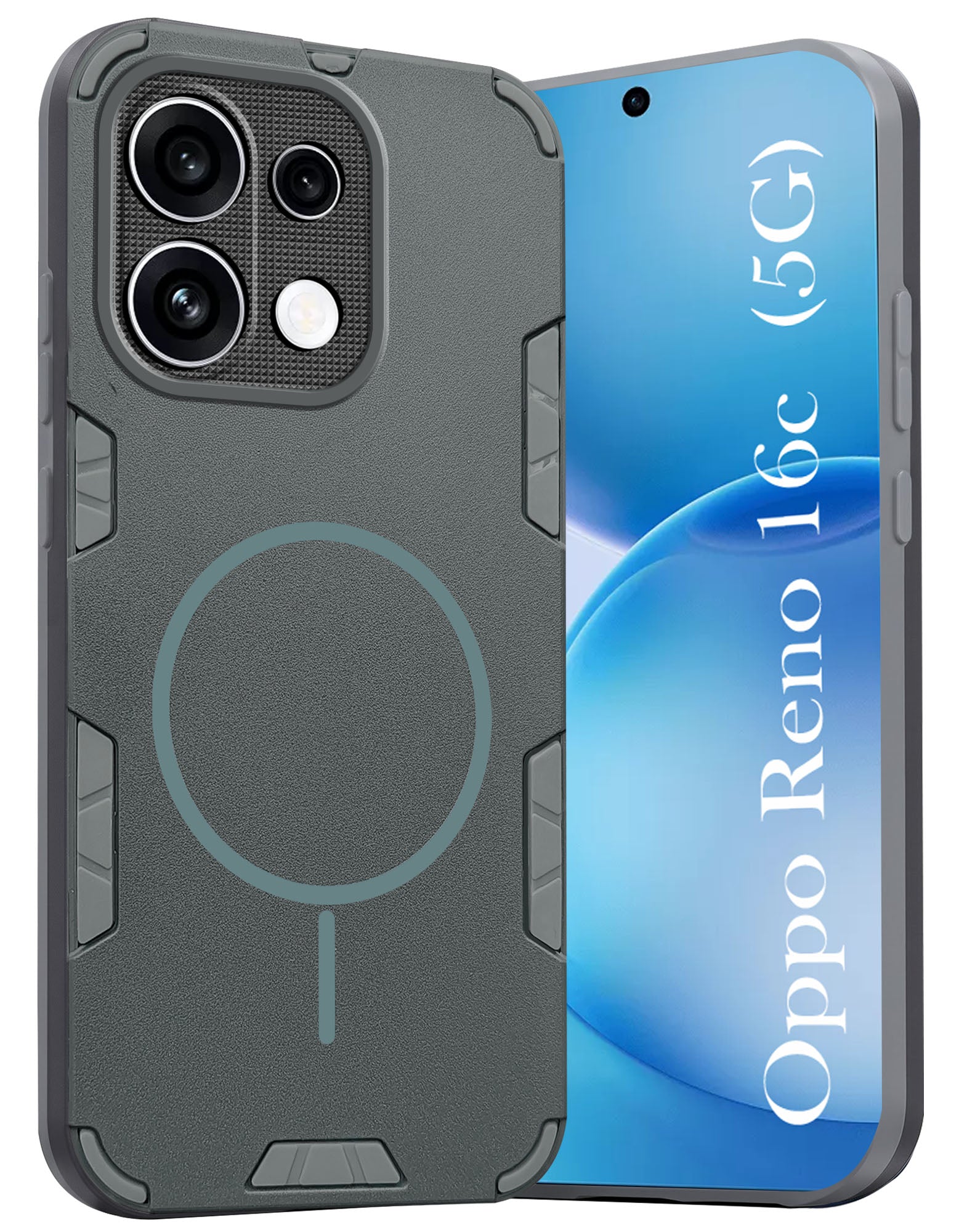 For Oppo Reno 16C Back Cover Case  (Slim Hybrid Armor | Shockproof Camera Protection | Rugged Dual Layer)