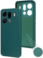 For Oppo Find X9 Pro Back Cover Case (Matte Finish Silicone with Inside Fiber cloth)