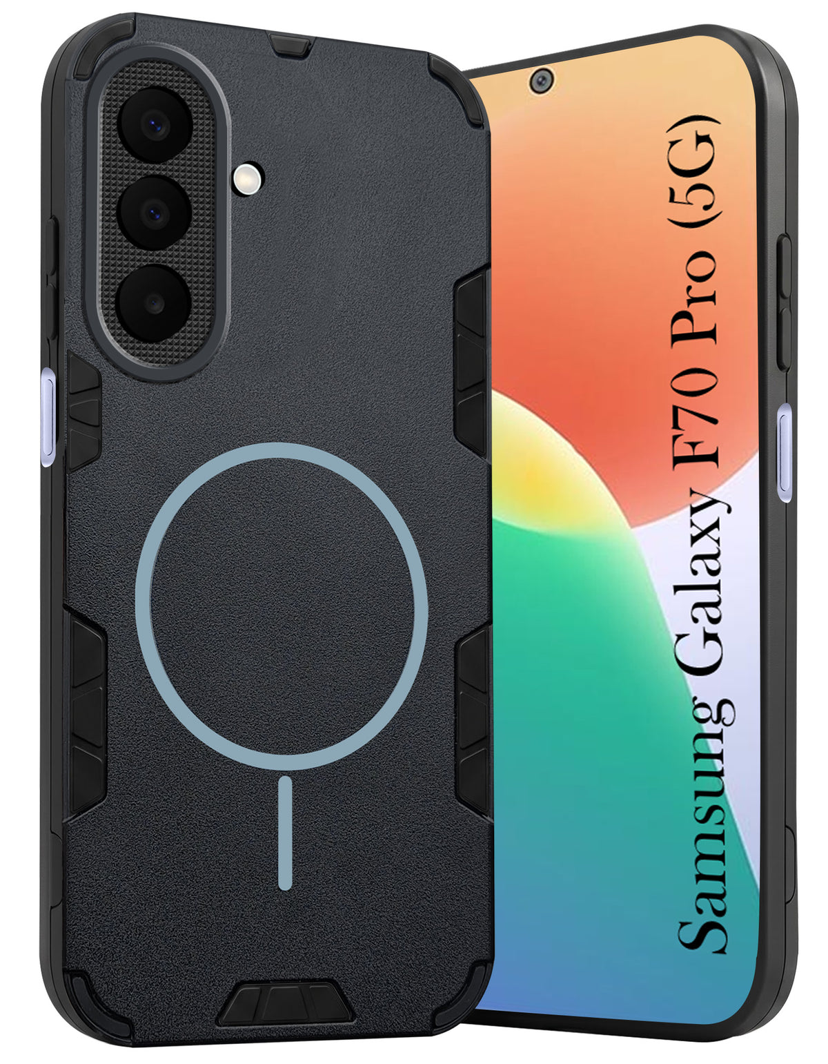 For Samsung Galaxy F70 Pro 5G Back Cover Case (Slim Hybrid Armor | Shockproof Camera Protection | Rugged Dual Layer)