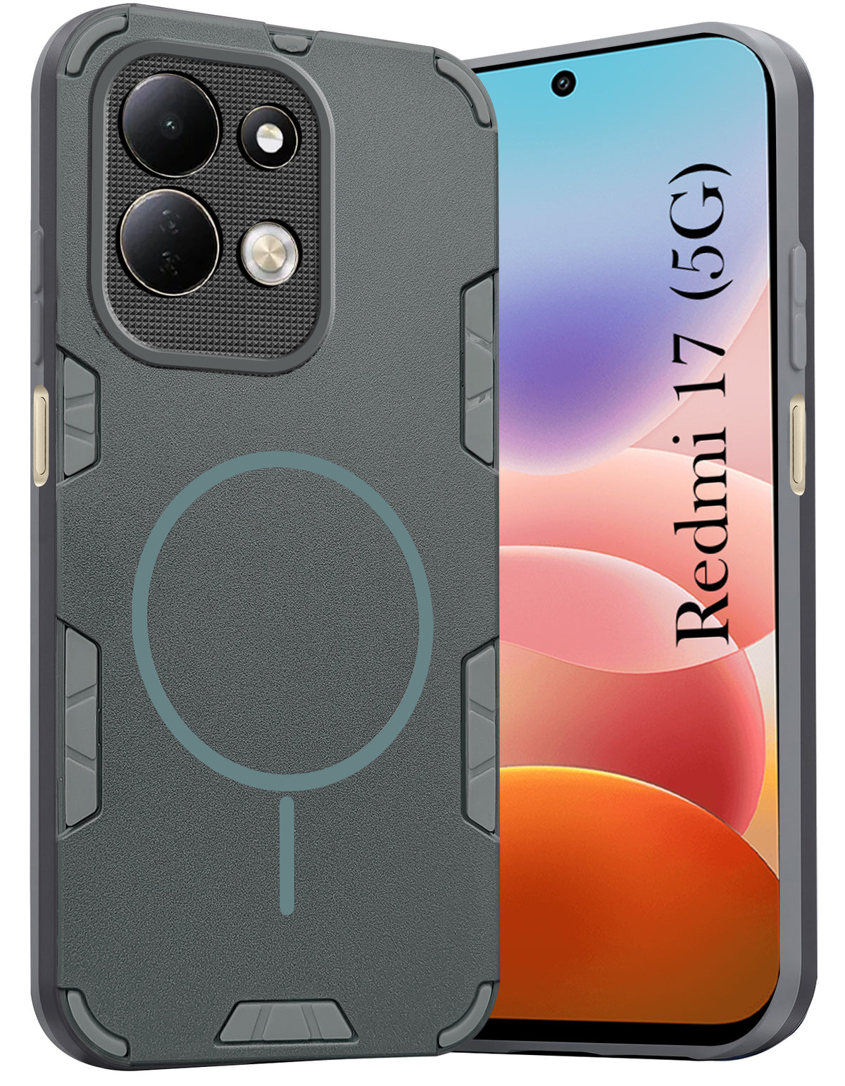 For Redmi 17 5G Back Cover Case (Slim Hybrid Armor | Shockproof Camera Protection | Rugged Dual Layer)