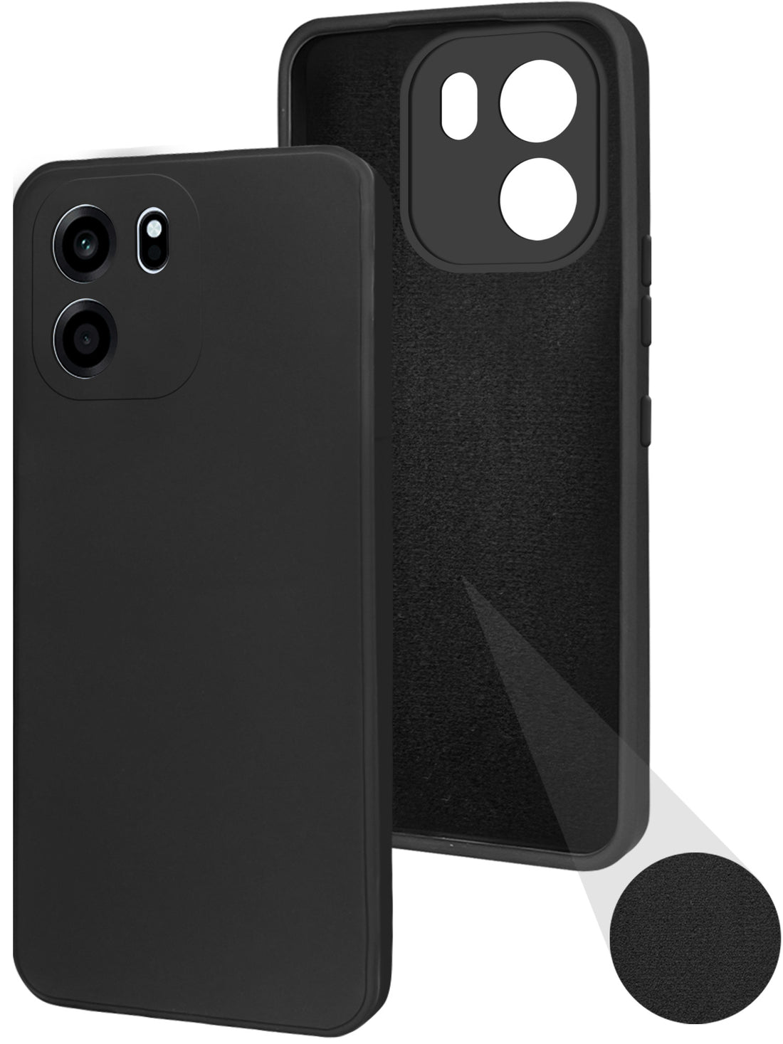 For Oneplus Nord CE 6 Back Cover Case (Matte Finish Silicone with Inside Fiber cloth)