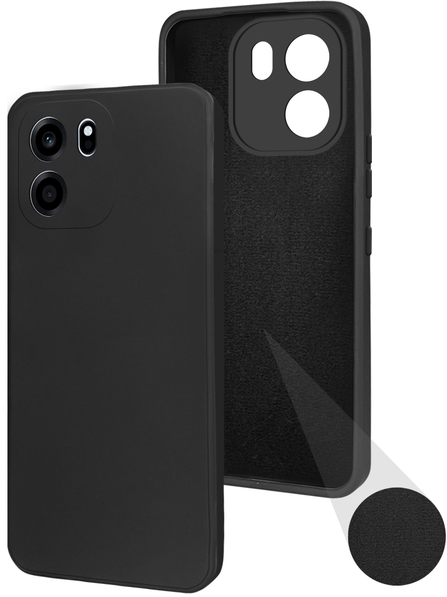 For Oneplus Nord CE 6 Back Cover Case (Matte Finish Silicone with Inside Fiber cloth)