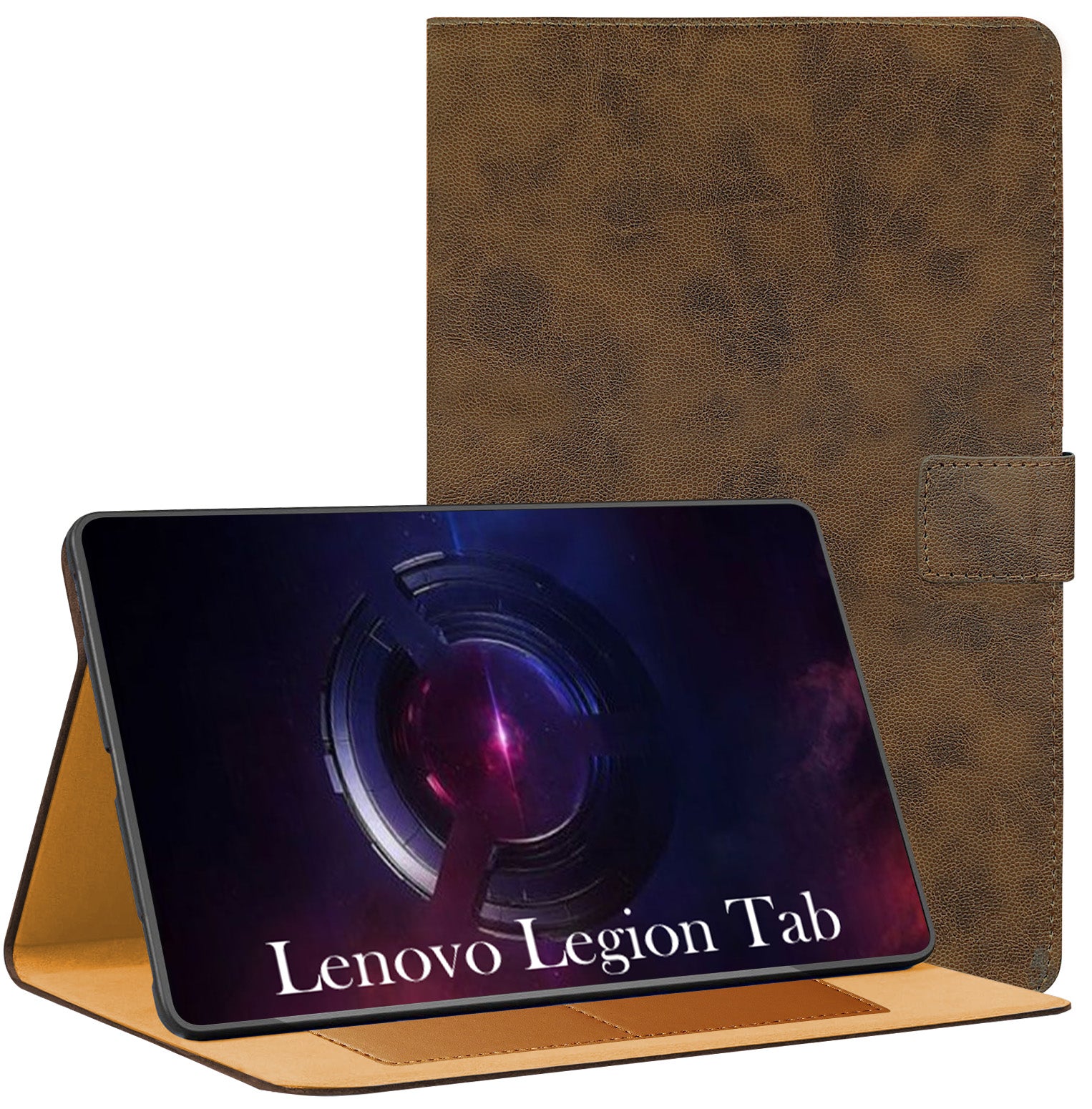 For Lenovo Legion Tab TB320 8.8 Inch Flip Cover Folio Cover (PU Leather | Multi-Angle Smart Stand | Card Storage Slots | Silicone Back Pouch)