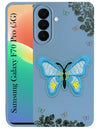 For Samsung Galaxy F70 Pro 5G Back Cover Case (Soft Butterfly Embroidery | Women Teen Girls | Camera Protection| Matte Silicone)