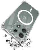 For Motorola Moto Edge 70 Max Back Cover Shockproof Crystal-Clear (Magsafe Wireless Support | Drop & Camera Protection | Hard Polycarbonate)