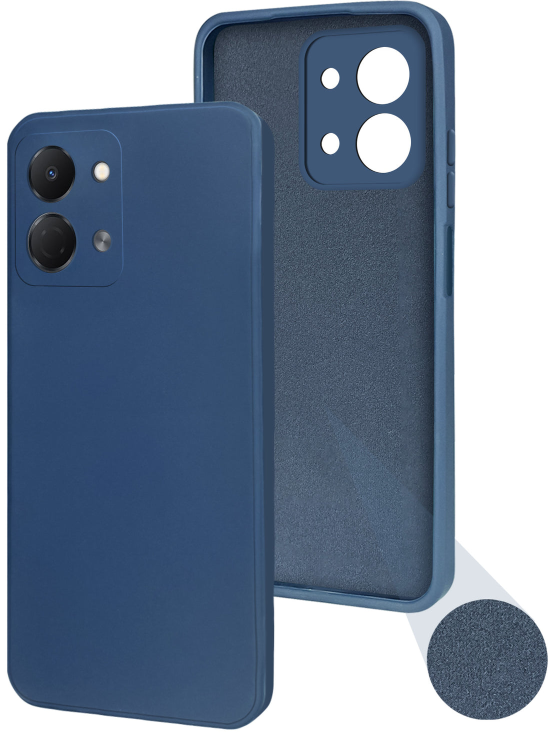 For Tecno Spark Go 3 Back Cover Case (Matte Finish Silicone with Inside Fiber cloth)