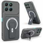 For Motorola Moto G37 Power Back Case Cover Metallic (Hybrid Armor Kickstand | MagSafe Compatible | Camera Protection Shockproof)