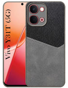 For Vivo Y31T 5G Back Cover Case (Dual PU Leather Stitch | Professional Minimalist | Soft and Flexible)