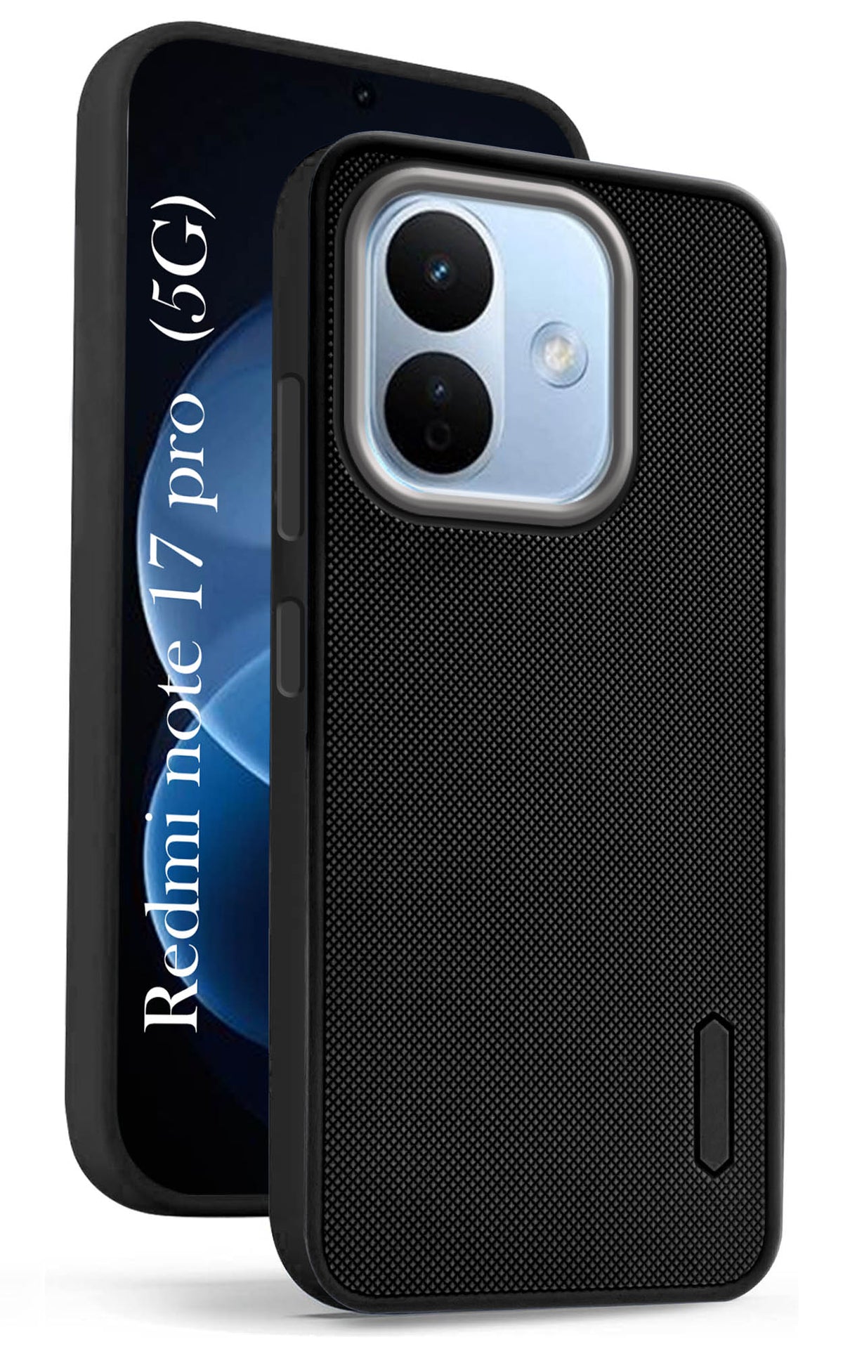 For Redmi Note 17 Pro 5G Back Cover Case Rubberised (Textured Grip Design| Micro-Fiber Cloth Inside | Slim and Light Weight | Soft Touch and Feel)