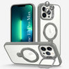 For Apple iPhone 13 Pro Max Back Cover Case Crystal (Lifetime Anti Yellow | Magnetic Ring Stand | Camera Lens Protection | MagSafe Compatible)