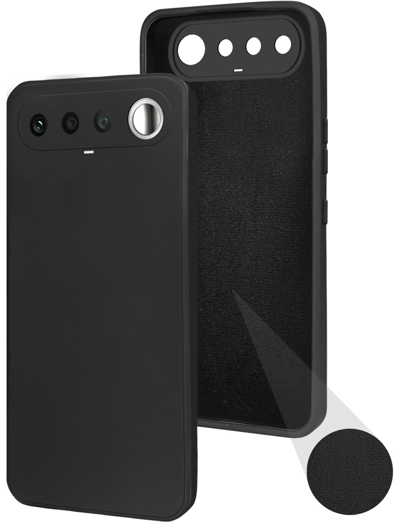 For Realme 16 Back Cover Case (Matte Finish Silicone with Inside Fiber cloth)