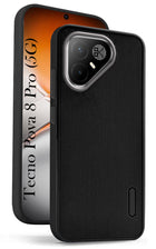 For Tecno Pova 8 Pro 5G Back Cover Case Rubberised (Textured Grip Design| Micro-Fiber Cloth Inside | Slim and Light Weight | Soft Touch and Feel)