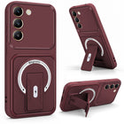For Vivo Y200e Back Case Cover Metallic (Hybrid Armor Kickstand | MagSafe Compatible | Camera Protection Shockproof)