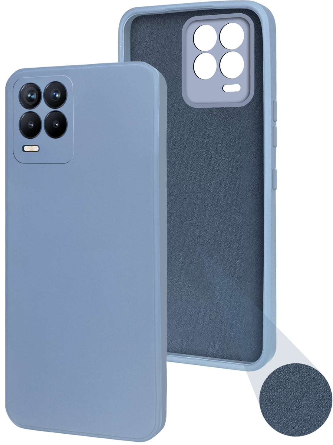 For Realme 8 | 8 PRO Back Cover Case (Inside Fiber Cloth | Smooth Matte Finish | Elegant Professional Look)