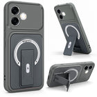 For Oppo F33 Pro 5G Back Case Cover Metallic (Hybrid Armor Kickstand | MagSafe Compatible | Camera Protection Shockproof)