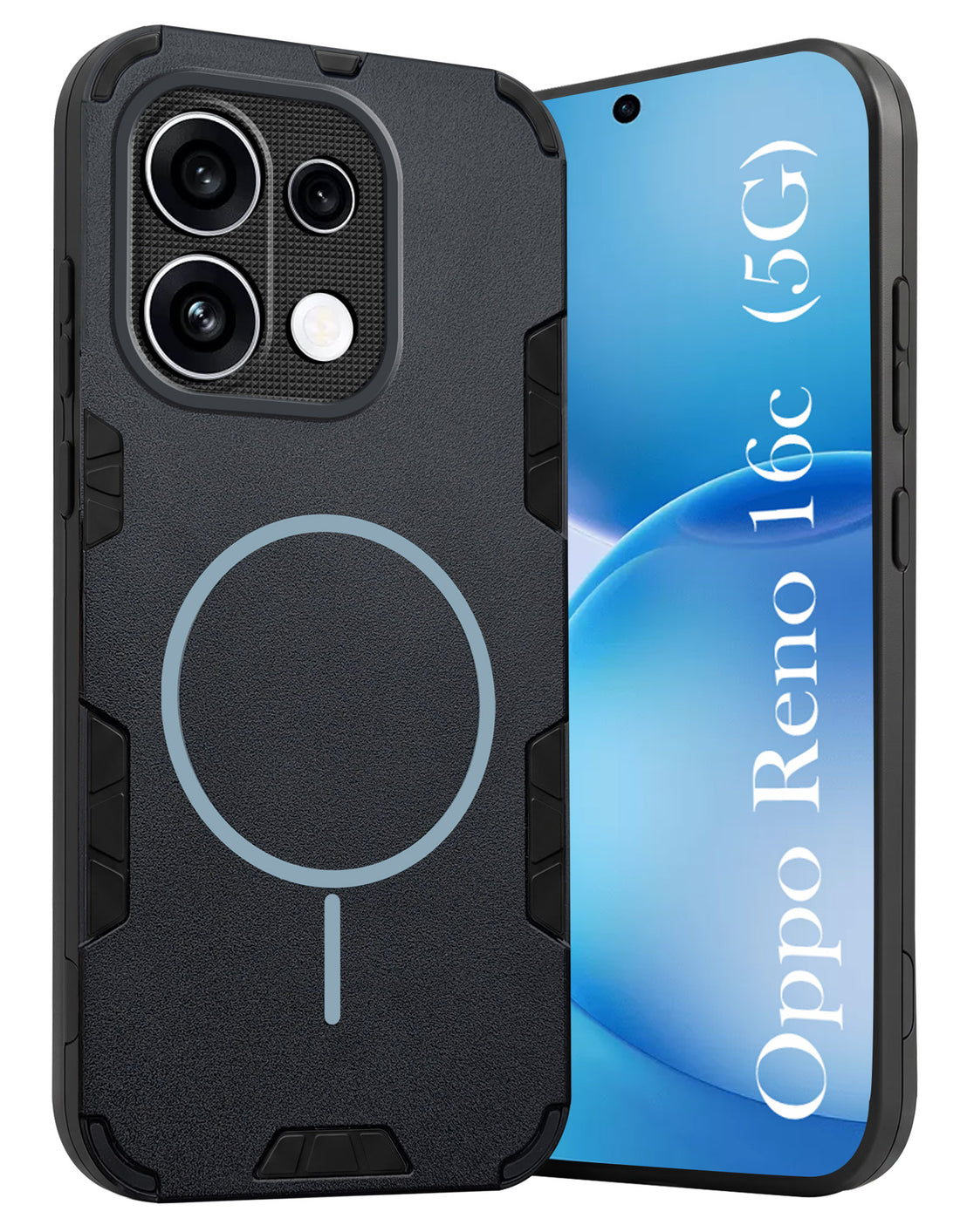 For Oppo Reno 16C Back Cover Case  (Slim Hybrid Armor | Shockproof Camera Protection | Rugged Dual Layer)