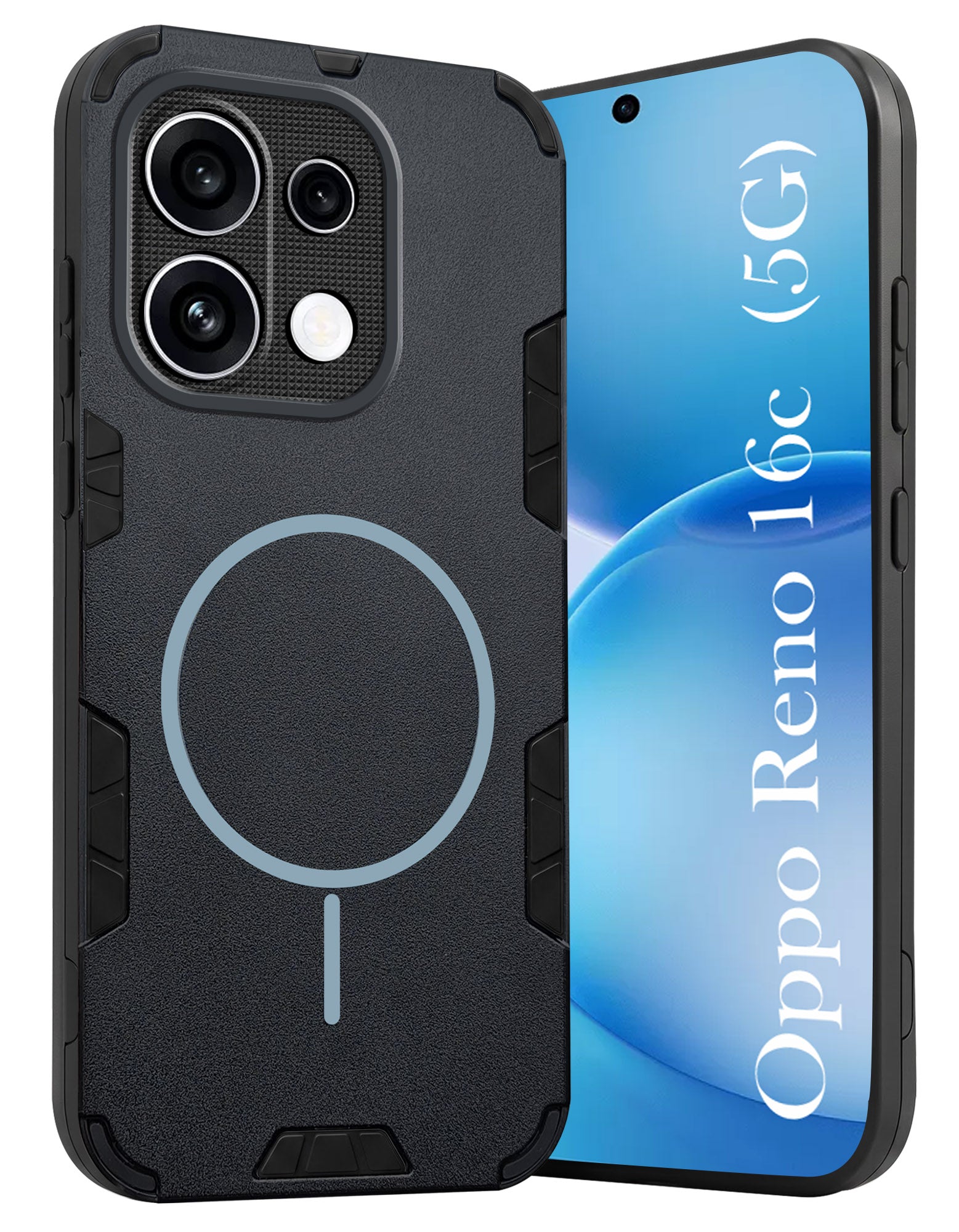 For Oppo Reno 16C Back Cover Case  (Slim Hybrid Armor | Shockproof Camera Protection | Rugged Dual Layer)