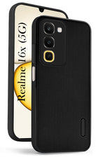 For Realme 16x 5G Back Cover Case Rubberised (Textured Grip Design| Micro-Fiber Cloth Inside | Slim and Light Weight | Soft Touch and Feel)