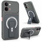 For Vivo Y31T 5G Back Case Cover Metallic (Hybrid Armor Kickstand | MagSafe Compatible | Camera Protection Shockproof)