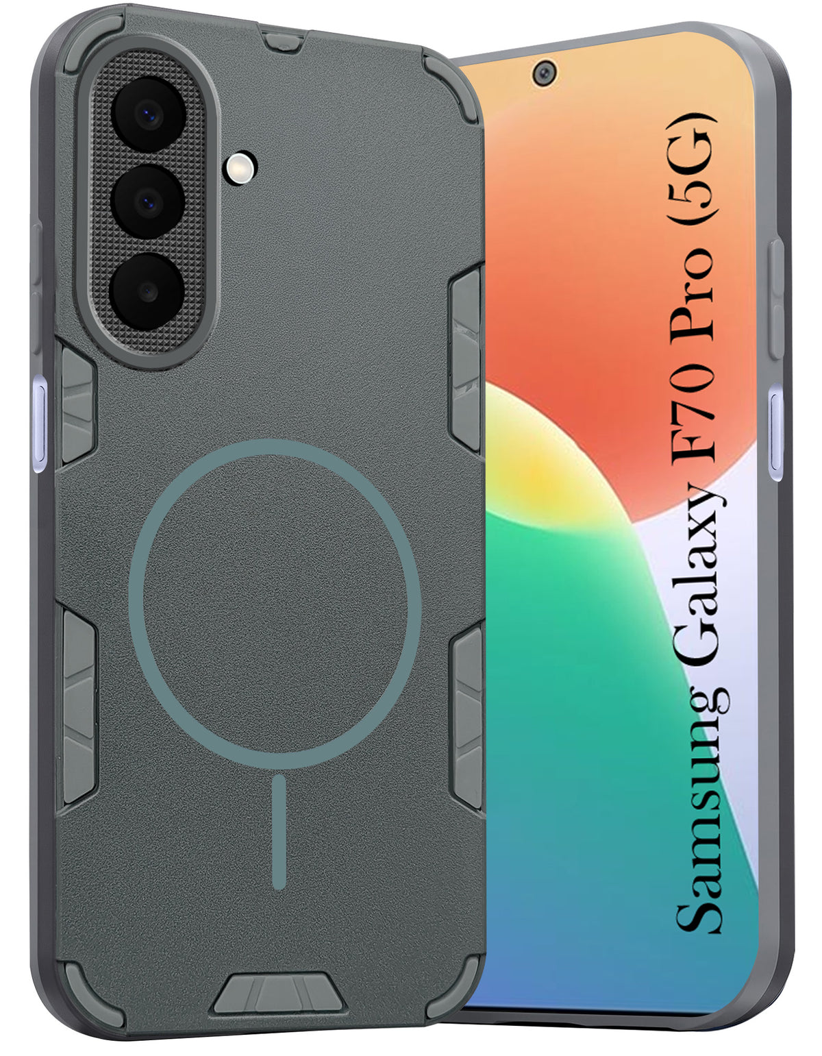 For Samsung Galaxy F70 Pro 5G Back Cover Case (Slim Hybrid Armor | Shockproof Camera Protection | Rugged Dual Layer)