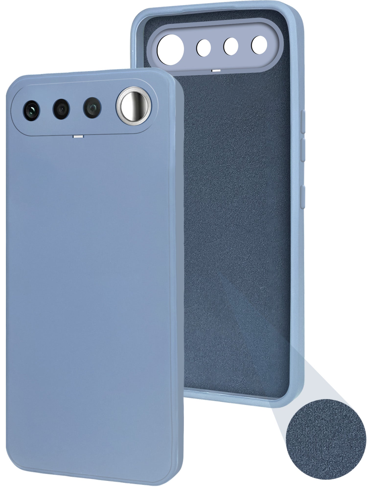 For Realme 16 Back Cover Case (Matte Finish Silicone with Inside Fiber cloth)