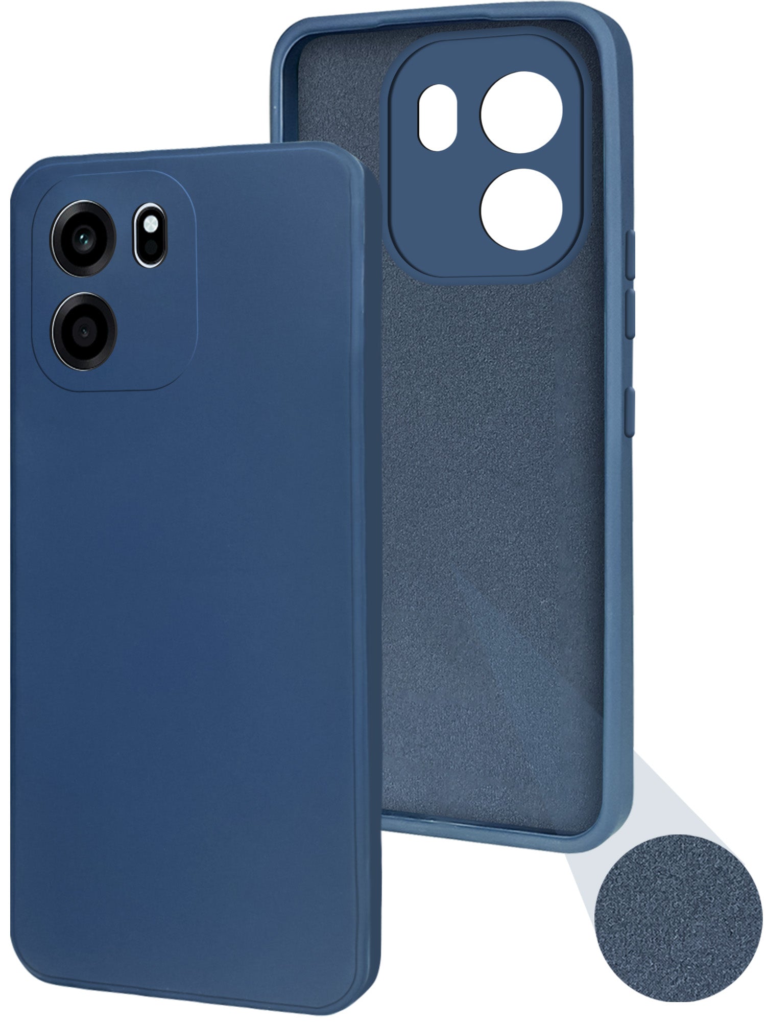 For Oneplus Nord CE 6 Back Cover Case (Matte Finish Silicone with Inside Fiber cloth)