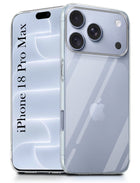 For Apple iPhone 18 Pro Max Back Cover Case Silicone (Clear Shockproof Case with Camera Protection | Soft and Flexible | Transparent)