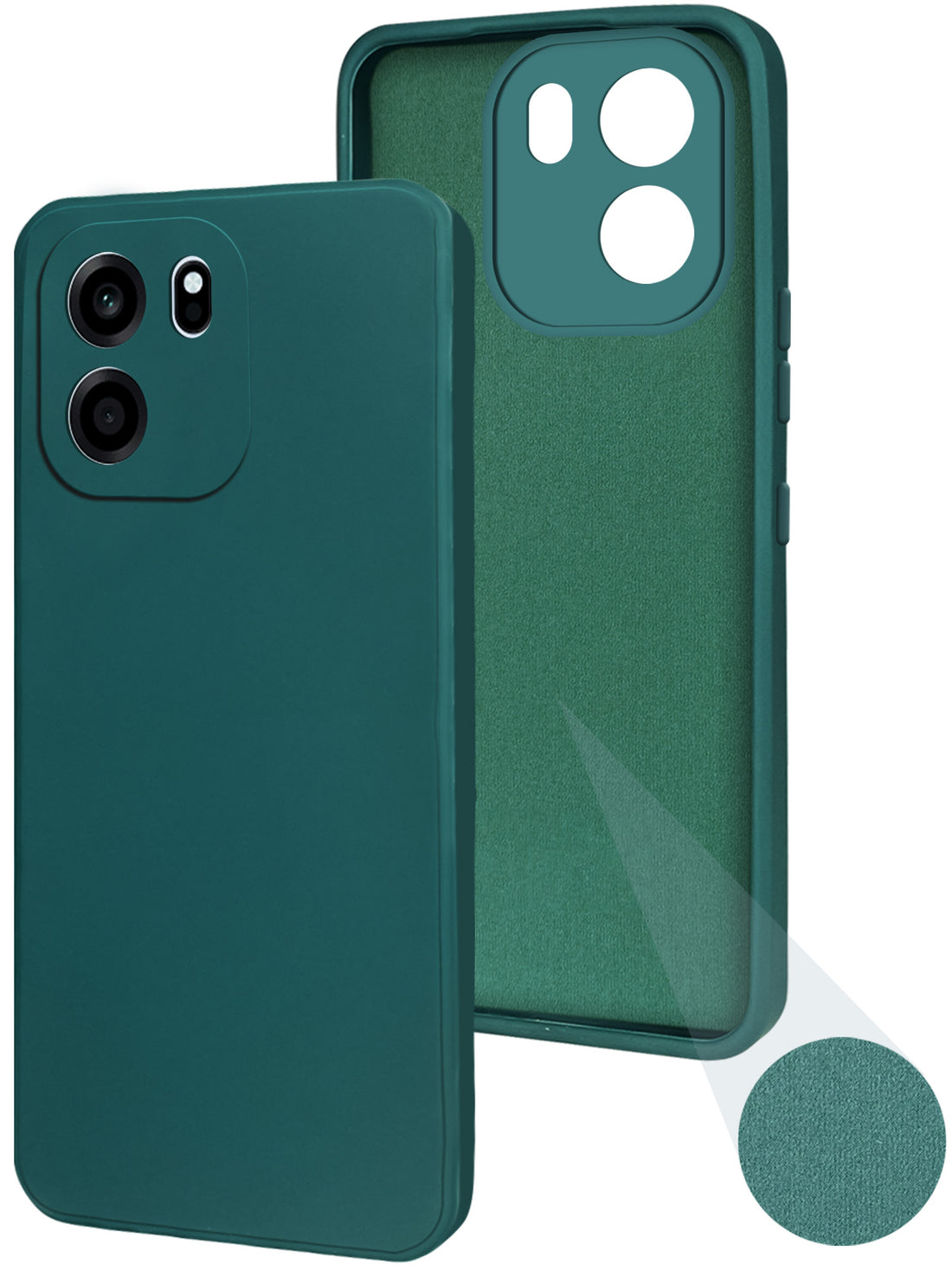 For Oneplus Nord CE 6 Back Cover Case (Matte Finish Silicone with Inside Fiber cloth)