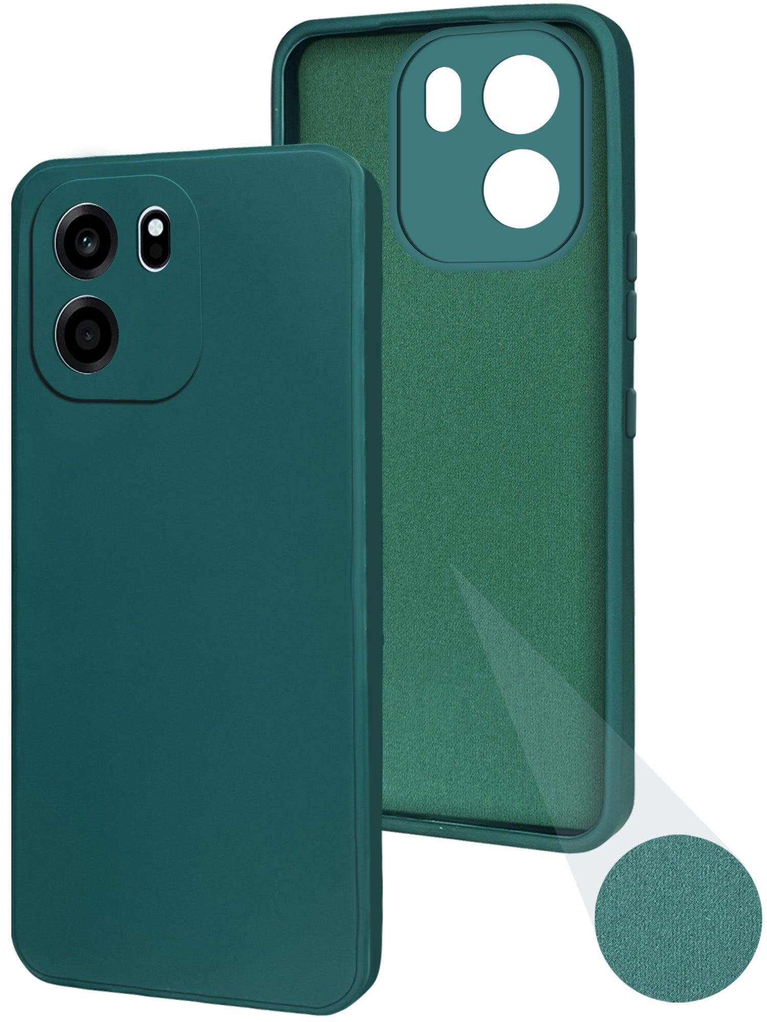 For Oneplus Nord CE 6 Back Cover Case (Matte Finish Silicone with Inside Fiber cloth)