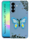 For Samsung Galaxy A27 5G | Samsung Galaxy M47 5G Back Cover Case (Soft Butterfly Embroidery | Women Teen Girls | Camera Protection| Matte Silicone)