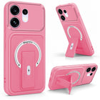 For Oppo Reno 16 Back Case Cover Metallic (Hybrid Armor Kickstand | MagSafe Compatible | Camera Protection Shockproof)