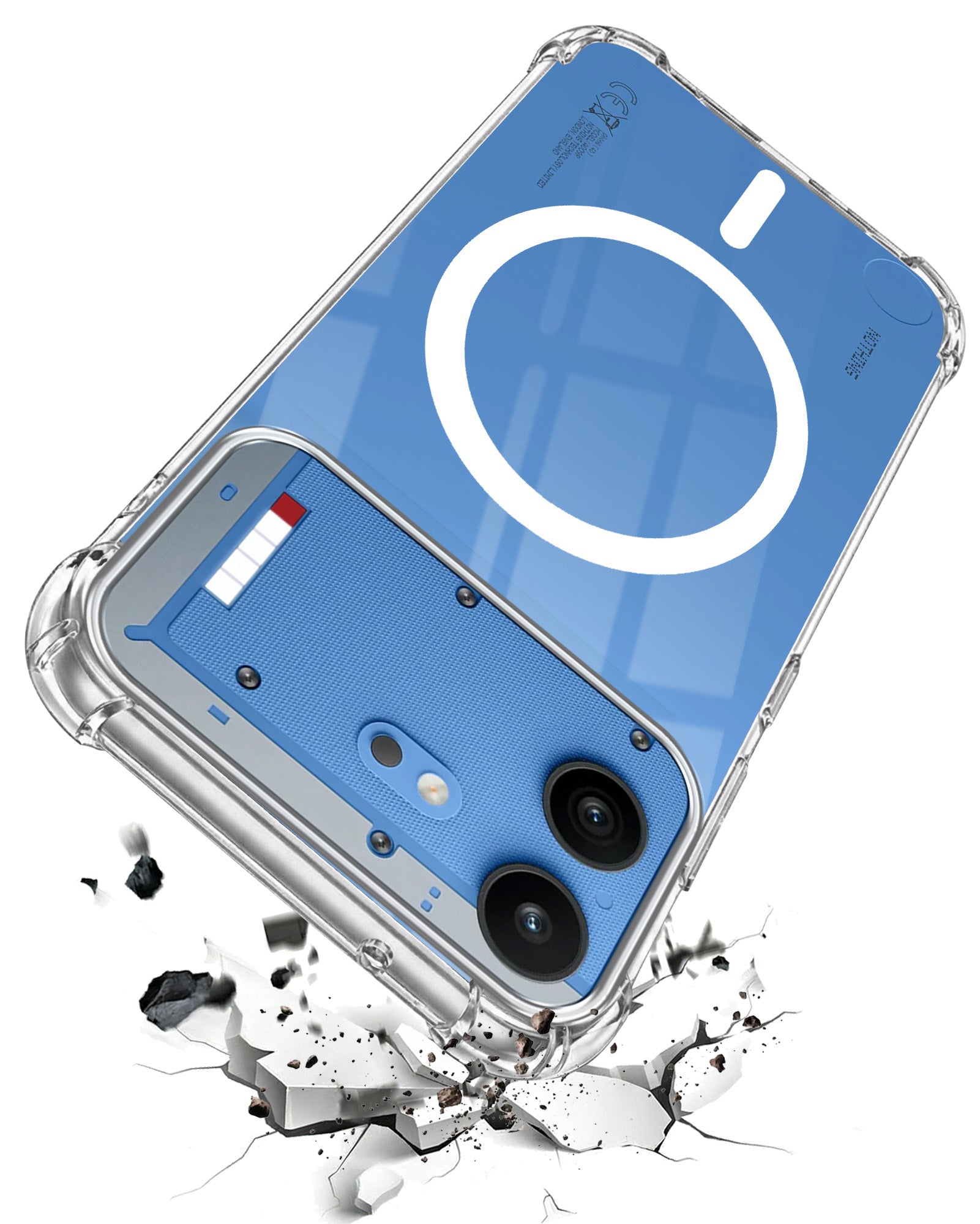 For Nothing Phone 4B 5G Back Cover Shockproof Crystal-Clear (Magsafe Wireless Support | Drop & Camera Protection | Hard Polycarbonate)