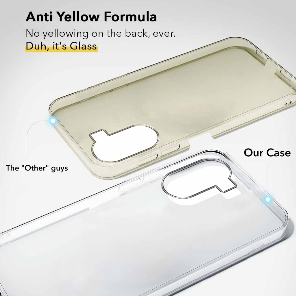For Vivo T2x Back Cover Case (Hard Anti Yellow Clear Case | Drop & Camera Protection | Shockproof Polycarbonate)