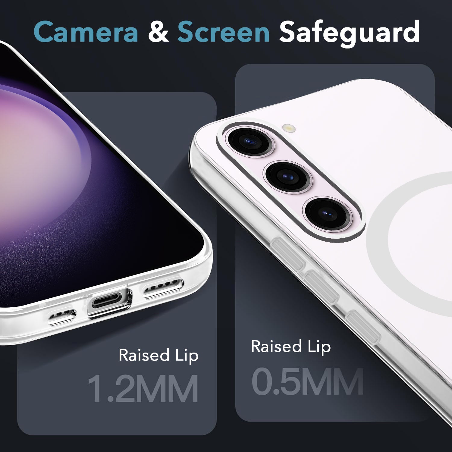 For Samsung Galaxy S23 Plus Back Cover Case Crystal (Frosted Matte Feel | MagSafe Compatible Wireless Charging)