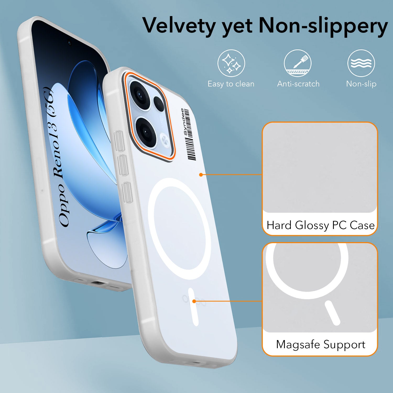 For Oppo Reno13 5G | Oppo Reno 13 5G Back Cover Case (Soft Touch | Camera Bump Protection | MagSafe Compatible | Matte Finish)