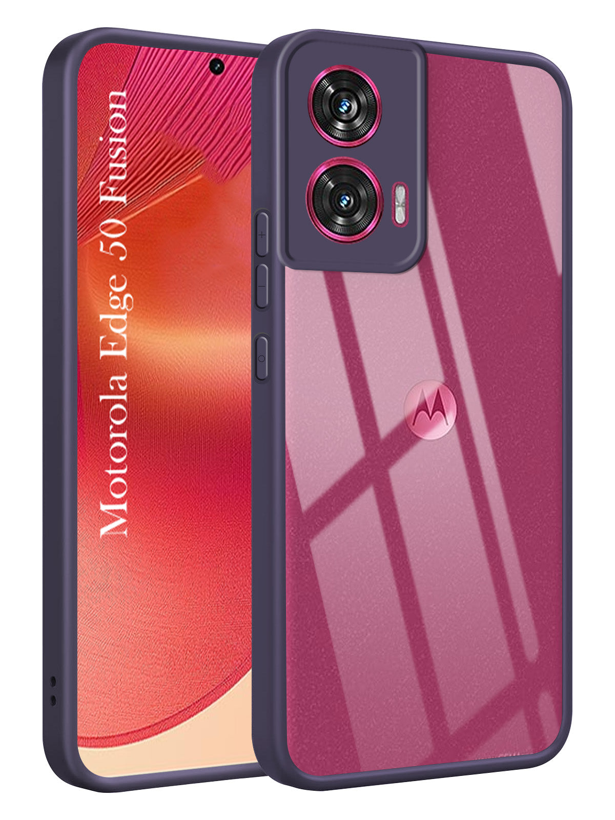 For Motorola Moto Edge 50 Fusion Back Cover Case (Lifetime Anti Yellow | Anti Scratch | Crystal Clear Shockproof)