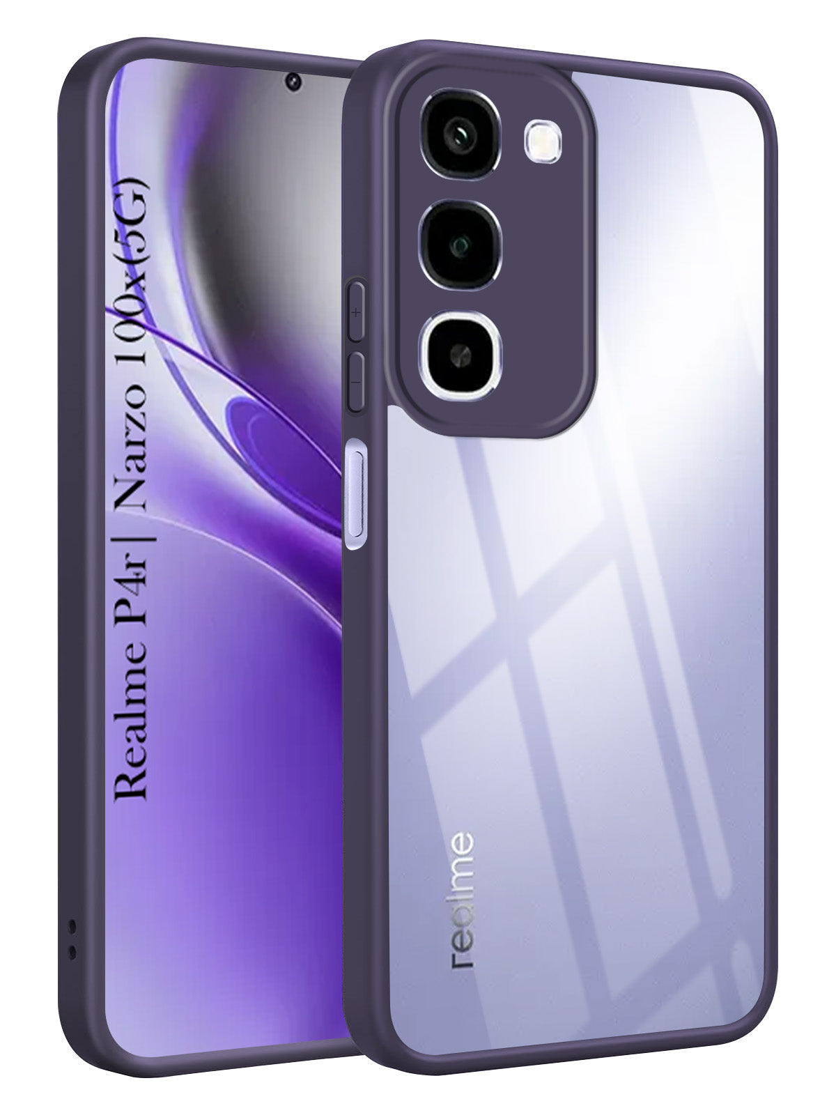 For Realme P4R 5G | Realme Narzo 100X 5G Back Cover Case Ultra-Hybrid (Lifetime Anti Yellow | Anti Scratch | Crystal Clear Shockproof)