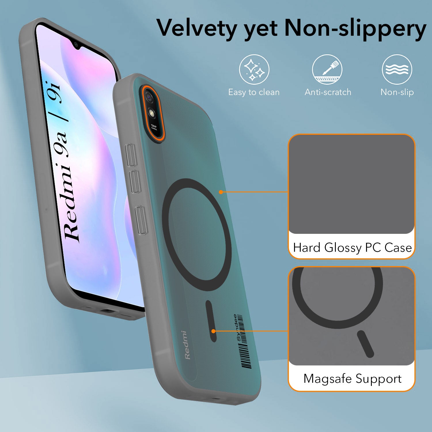For Xiaomi Mi Redmi 9A | Redmi 9i Back Cover Case (Soft Touch | Camera Bump Protection | MagSafe Compatible | Matte Finish)