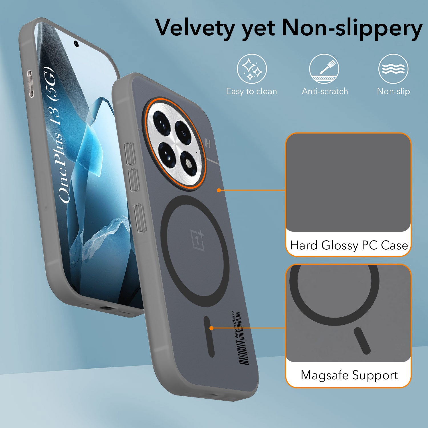 For OnePlus 13 Back Cover Case (Soft Touch | Camera Bump Protection | MagSafe Compatible | Matte Finish)