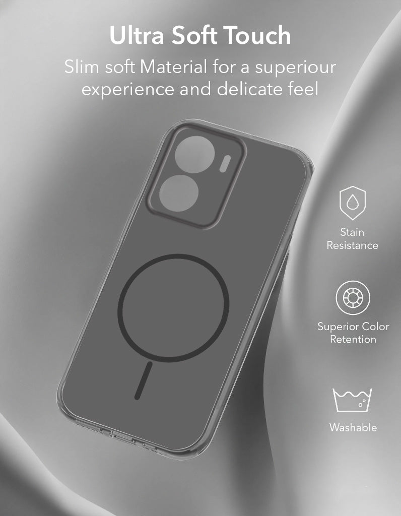 For Vivo Y16 Back Cover Case Silicone (Slim Paper Thin | Camera Protection Bump | Minimalist Professional | Soft Flexible)