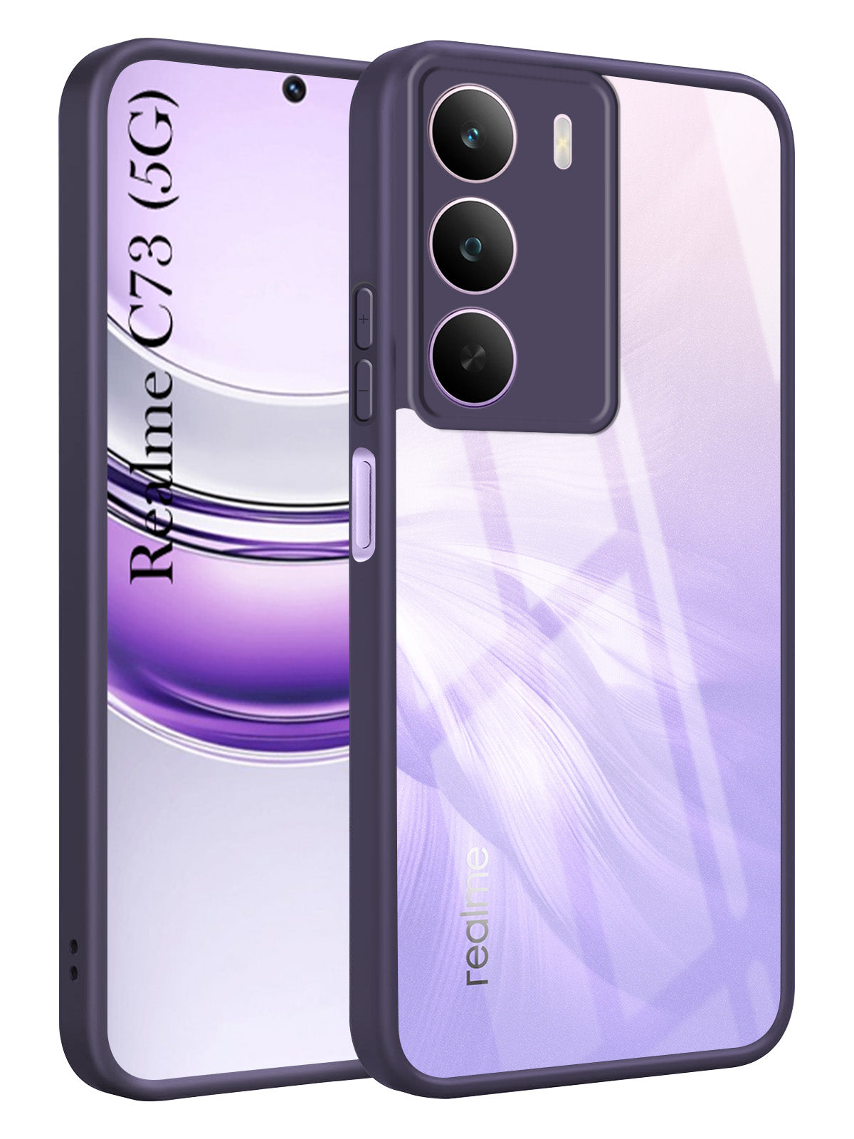 For Realme C73 Back Cover Case Ultra-Hybrid (Lifetime Anti Yellow | Anti Scratch | Crystal Clear Shockproof)