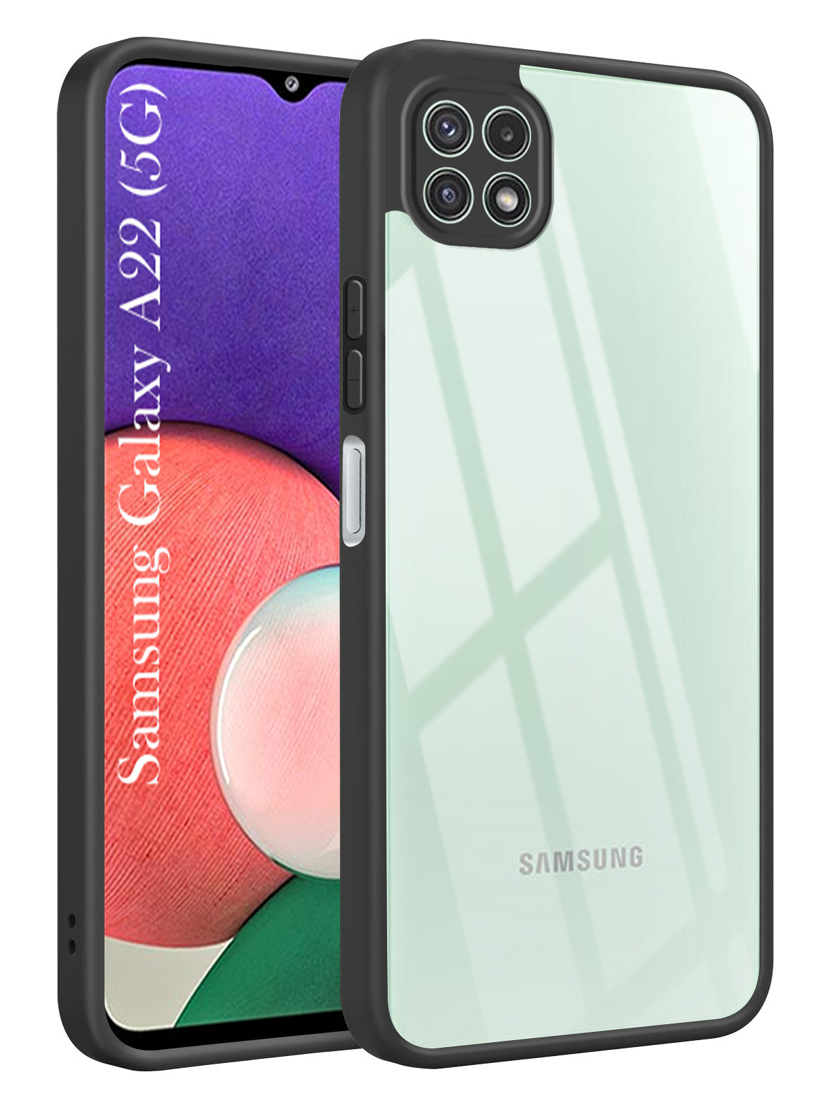 For Samsung Galaxy A22 5G Back Cover Case Ultra-Hybrid (Lifetime Anti Yellow | Anti Scratch | Crystal Clear Shockproof)